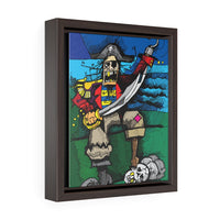 Salty Pirate - Framed Canvas Print