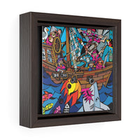 Pirates Attack - Framed Canvas Print