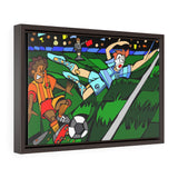 Performance within a performance - Framed Canvas Print