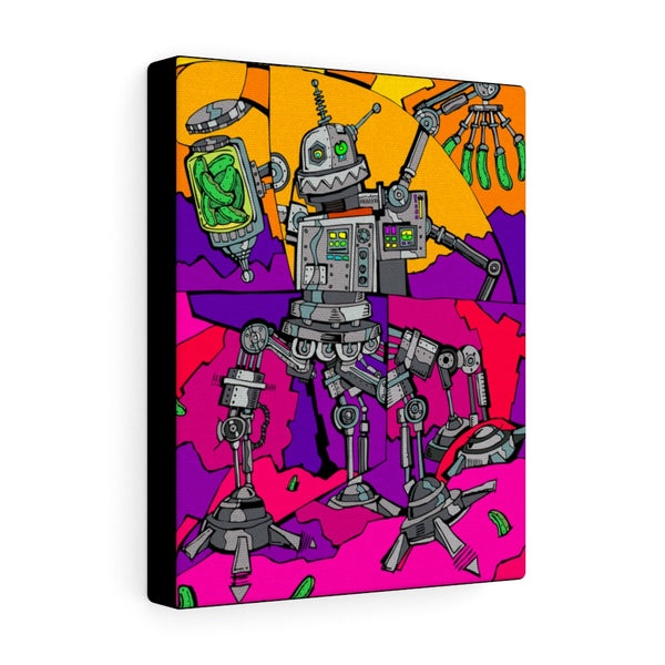 Robot Pickle Plucker - Canvas Print