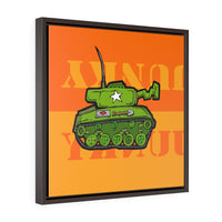 Tank Orange - Framed Canvas Print