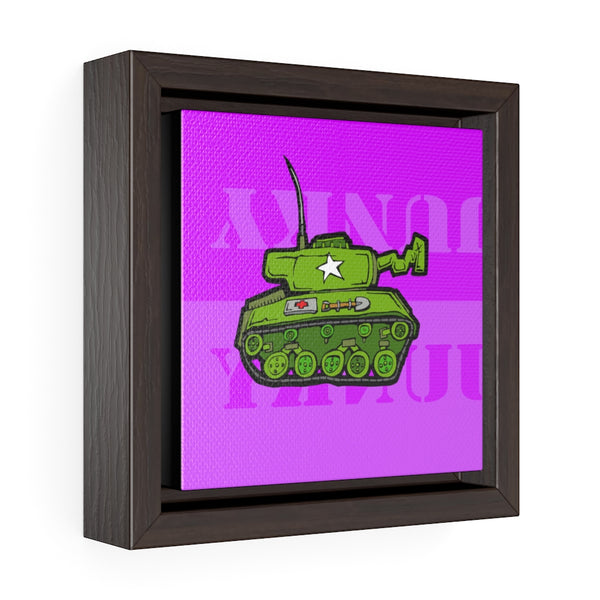 Tank Pink - Framed Canvas Print