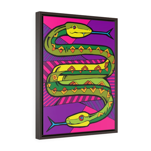 Two Headed Snake - Amphisbaena - Framed Canvas Print