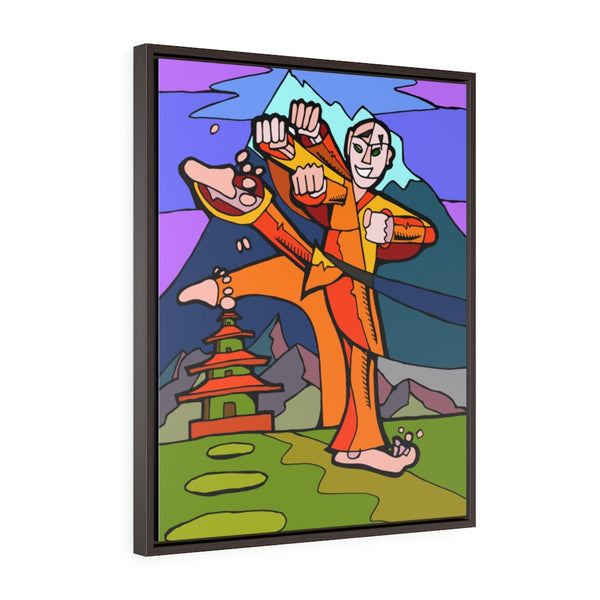 Shaolin Monk- Framed Canvas Print