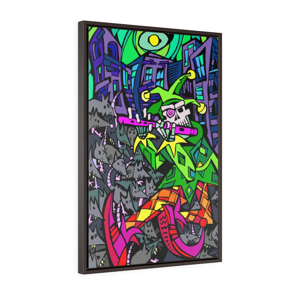 The Pied Piper - Framed Canvas Print