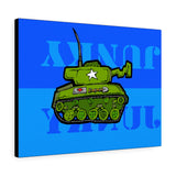 Tank Blue - Canvas Print