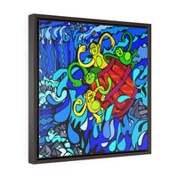 Monkey Business - Framed Canvas Print