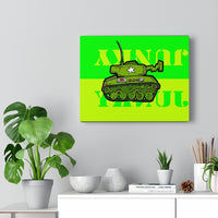 Tank Green - Canvas Print