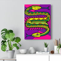 Two headed Snake - Amphisbaena - Canvas Print