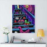 Basement Stairs of Terror - Canvas Print