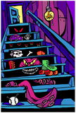 Basement Stairs of Terror - Metal Print