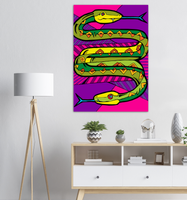 Two Headed Snake - Metal Print