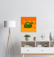 Tank Orange - Metal Print