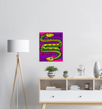 Two Headed Snake - Metal Print