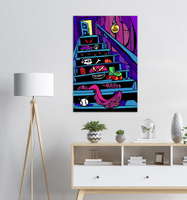 Basement Stairs of Terror - Metal Print